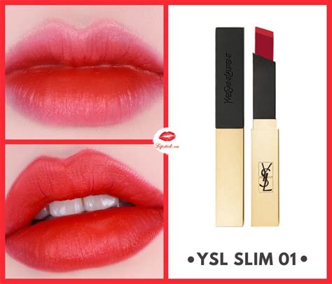 son ysl màu đỏ hồng|ysl slim 01 màu hồng.